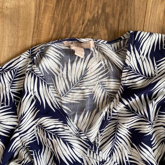 Forever 21 palm wrap Mini Dress S - Picture 2 of 3